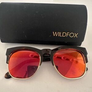 Wildfox Sunglasses with Vibrant Orange Lenses